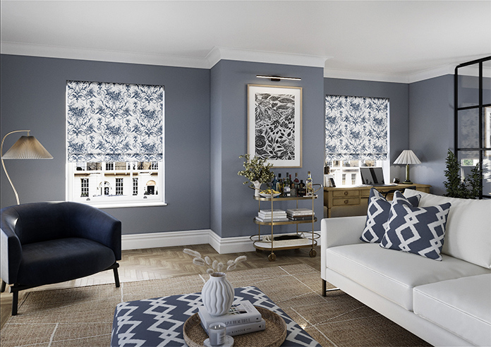 Laura Ashley Tuileries, Midnight - Twist&Fit Roman Blind - Image 7